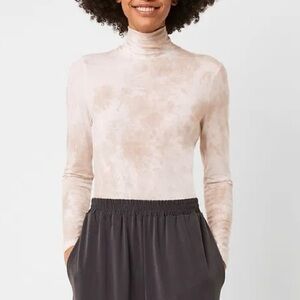 French Connection Zyne Tie Dye Turtleneck Top
